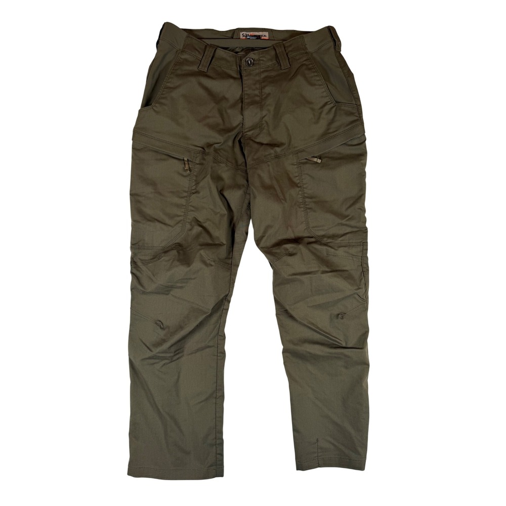 5.11 Tactical Apex Pants Mens 32x30 Tundra Green Brown Cargo Flex-Tac 74434